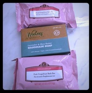 Melaluca-soap( bath bar)×2 + woolzies vegan soap